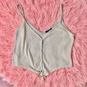 Forever 21 Light Blue Crop Tank Top
